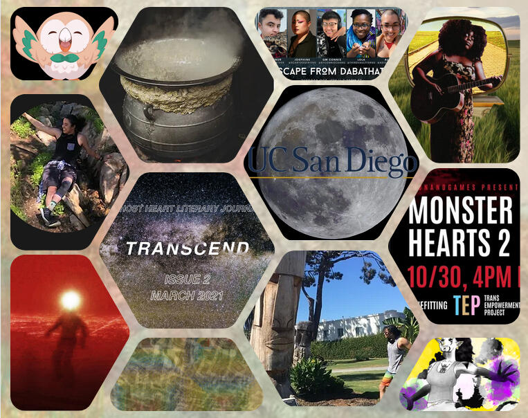 A collage highlighting an array of Nada's past works